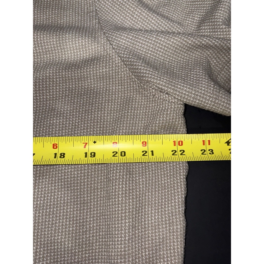 Buffalo David Button Men's Button Up Polo Waffle Style Beige L - Picture 4 of 5